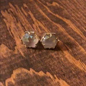 Kendra Scott pale pink stone studs